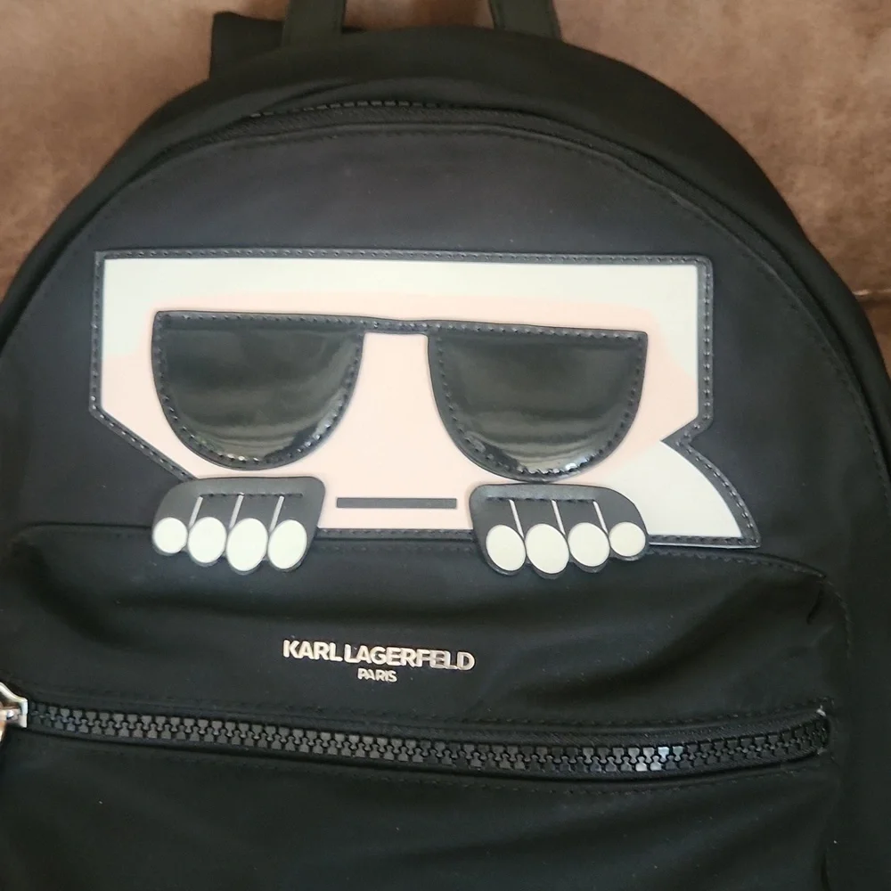 EUC! Karl Lagerfeld Black Backpack
